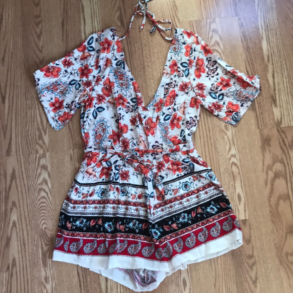 Spring Floral Romper - NWT